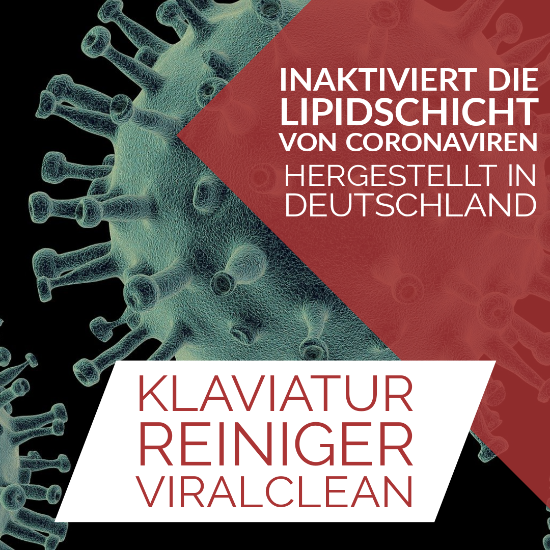 Klaviatur Reiniger "Viralclean" Set - Reiniger+Tuch