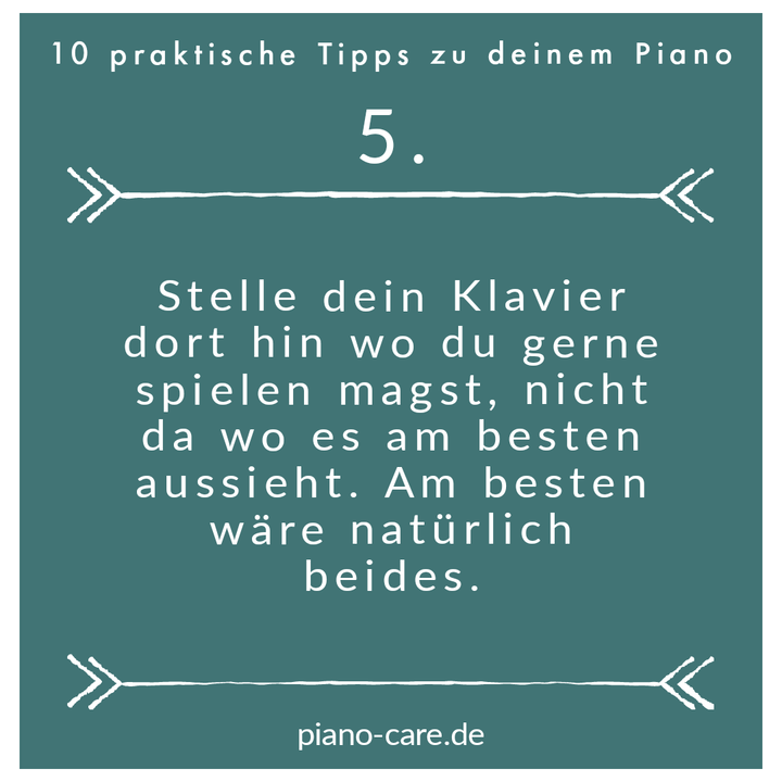 Der praktische Piano Tipp Nr. 5