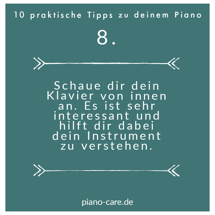 Der praktische Piano Tipp Nr. 8