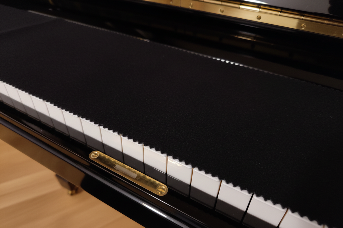Tastaturläufer Filz schwarz - Der Staubschutz für Epiano,Klavier und Flügel