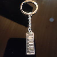 Schlüsselanhänger Piano Klavier Klaviatur Silber